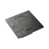 Donel Лючок Surface 2 мод. (1 мод. 45х45 мм.), круглая крышка, оцинкованная сталь, IP44, DFB2MRRNFA