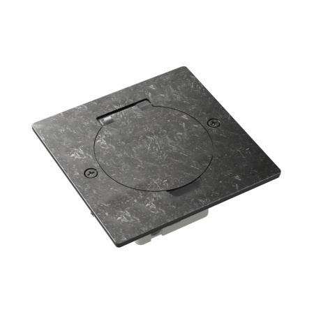 Donel Лючок Surface 2 мод. (1 мод. 45х45 мм.), круглая крышка, оцинкованная сталь, IP44, DFB2MRRNFA