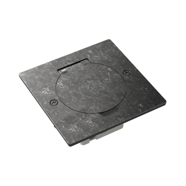 Donel Лючок Surface 2 мод. (1 мод. 45х45 мм.), круглая крышка, оцинкованная сталь, IP44, DFB2MRRNFA