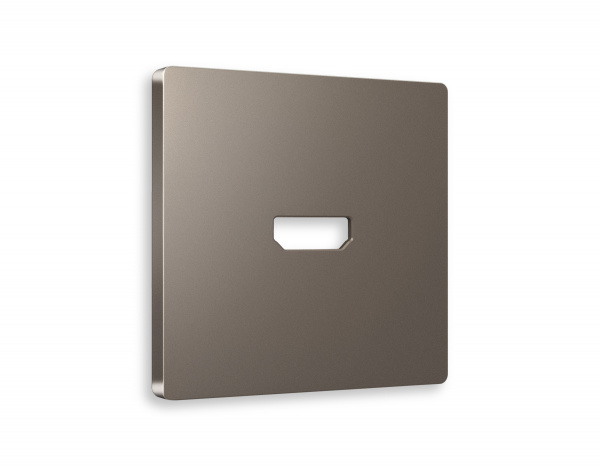 Лицевая панель ALFA (Темная бронза матовый) для HDMI розетки QUANT AP6440