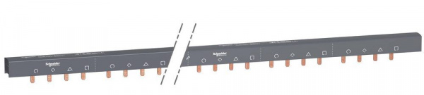 SE Acti 9 Шинка гребенчатая доп.+4P (auxnl1...l2l3) 57 мод.18мм 100А разрезаемая