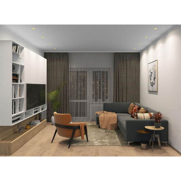 DK4500-WG Встраиваемый светильник, IP 20, 12 Вт, LED 3000, бело-золотой, алюминий