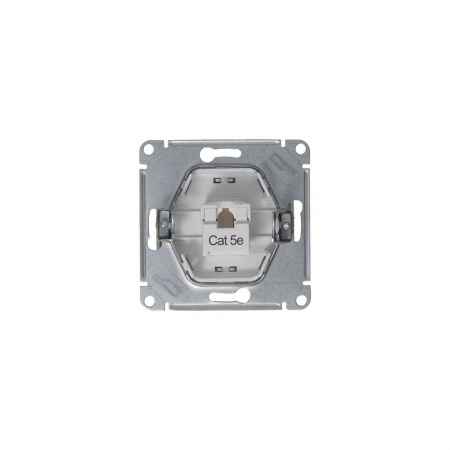 SE Glossa Платина Розетка компьютерная RJ45 кат.5E