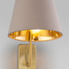 Настенный светильник с тканевым абажуром 60173/1 латунь Eurosvet Topanga