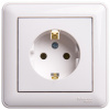 Systeme Electric Wessen 59 Бел Розетка с/з без шторок, 16А, (в сборе)