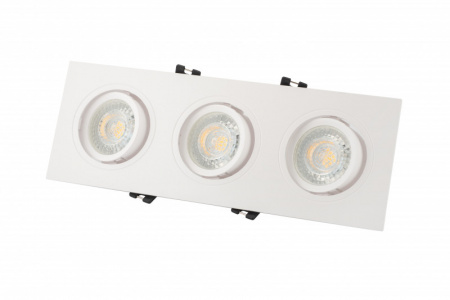 DK3023-WH Встраиваемый светильник, IP 20, 10 Вт, GU5.3, LED, белый, пластик