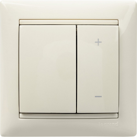 Legrand Valena Крем Светорегулятор нажимной 40-600W для л/н и обмоточных т-ров