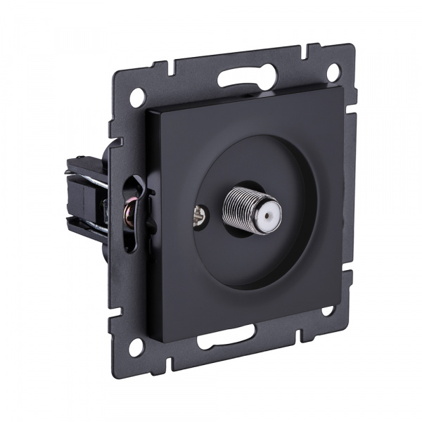 Розетка спутниковая SAT, черный матовый Kollinger REA-020BM для Aspekt, Eleganz, Reflex