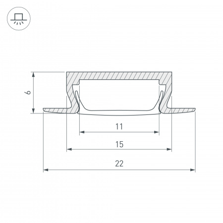 Профиль Arlight MIC-F-2000 ANOD Black 015039