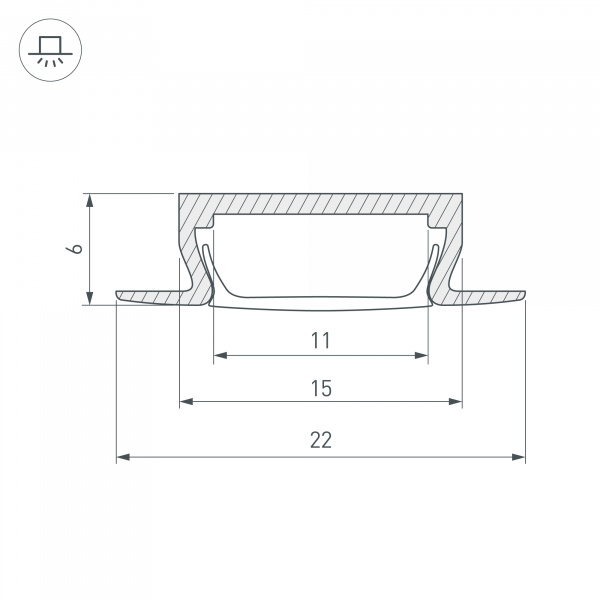 Профиль Arlight MIC-F-2000 ANOD Black 015039