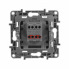 Legrand Etika Антрацит  Переключатель промежуточный 1-клавишный, винт. клеммы, 10AX, 250 В