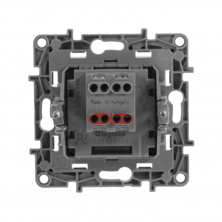 Legrand Etika Антрацит  Переключатель промежуточный 1-клавишный, винт. клеммы, 10AX, 250 В