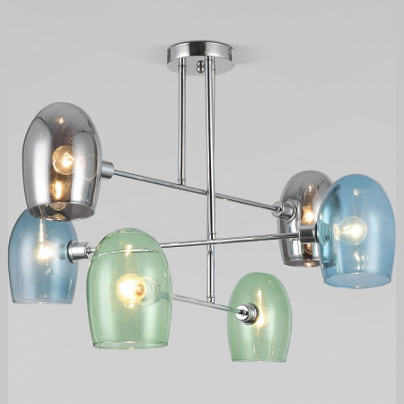 Потолочная люстра в стиле лофт 70141/6 хром Eurosvet Gardie