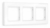 Рамка ALFA Arctic (Белый Стекло органическое) 3-ая AF580103