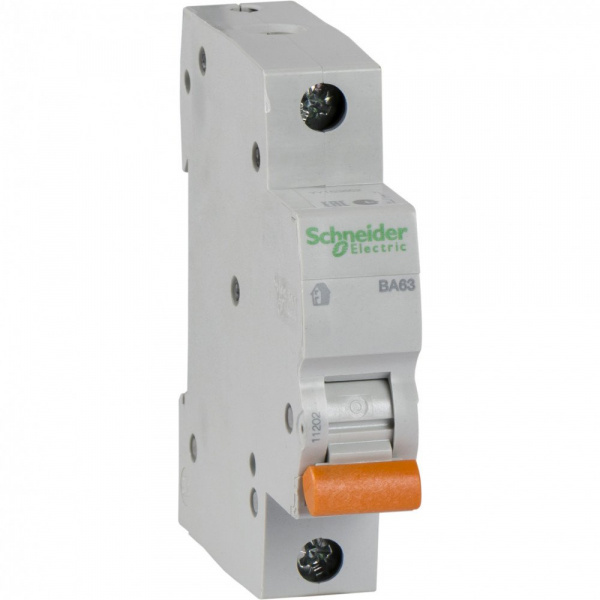 Schneider Electric Домовой ВА63 Автоматический выключатель 1P 10A (C) 4.5kA