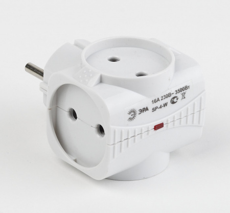 ЭРА SP-4-W Тройник 4гн, без заземления