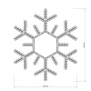 Arlight Фигура ARD-SNOWFLAKE-M5-600x600-360LED White (230V, 20W) (Ardecoled, IP65)