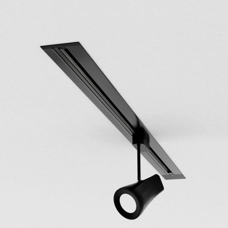 Встраиваемый однофазный шинопровод 1 метр черный (с вводом питания и заглушкой) 85082/00 Elektrostandard Track Rail BK Recessed a057091