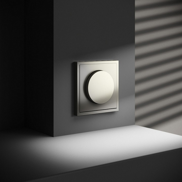 Светорегулятор встраиваемый VOLTUM S70 поворотно-нажимной 600 Вт, (шелк) Светорегулятор встраиваемый VOLTUM S70 поворотно-нажимной 600 Вт, (шелк)