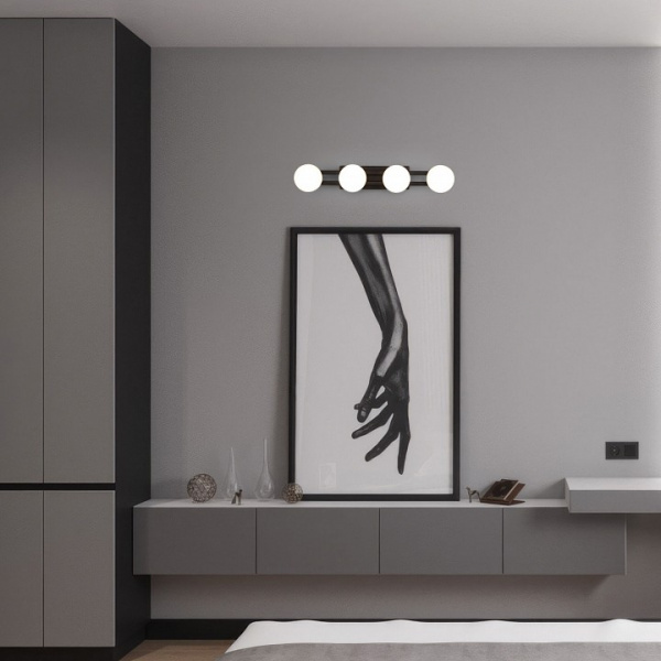 Настенный светодиодный светильник 90332/4 черный Eurosvet Tapioca