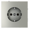 Розетка встраиваемая VOLTUM S70 с заземлением 16А, (сталь)