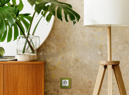 Legrand Etika Бел Розетка с/з со шторками, винт. клем.