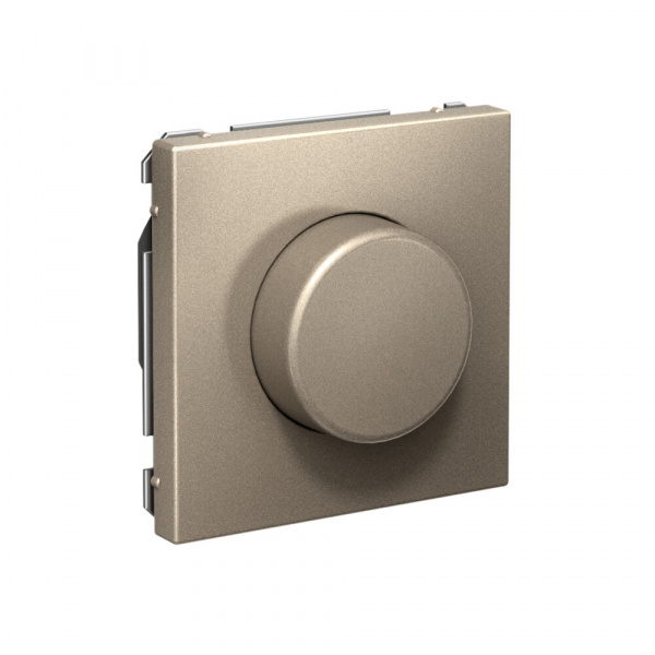 Systeme Electric ArtGallery Шампань Светорегулятор (диммер) повор-нажим, LED, RC, 400Вт, механизм Systeme Electric ArtGallery Шампань Светорегулятор (диммер) повор-нажим, LED, RC, 400Вт, механизм