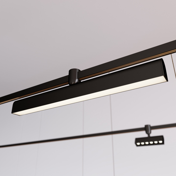 Arlight Светильник ART-APRIORI-FLAT-L500-15W Warm3000 (BK, 120 deg, 48V) (IP20 Металл, 3 года)