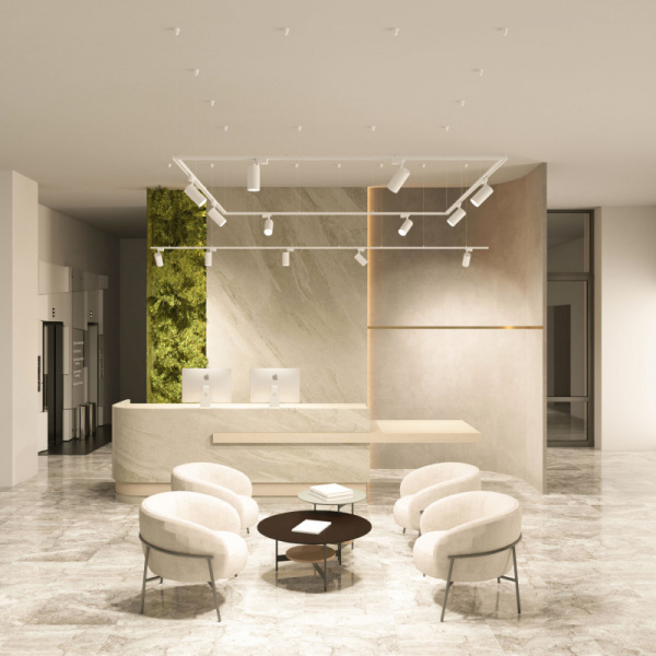 DK6455-WH Трековый светильник SOLID KOPER, 155мм, d80, 220V, LED 3000K, 30W, IP20, белый, алюминий