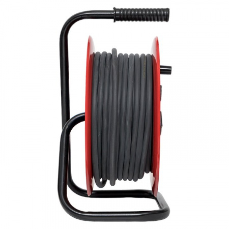 EKF PROxima Удлинитель на катушке "Гефест 2.0" 4 гнезда 30м с заземлением и предохранителем КГ 3*2,5 16А/3,5кВт IP44