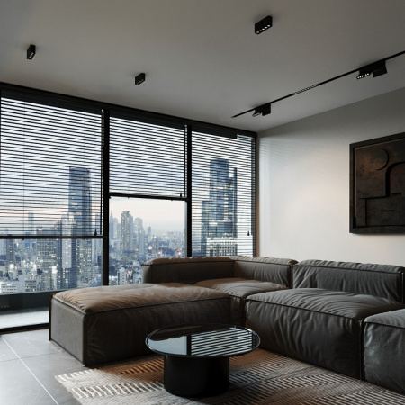 Светильник потолочный светодиодный 10W 3000K черный Block 25108/LED Elektrostandard Block a066994