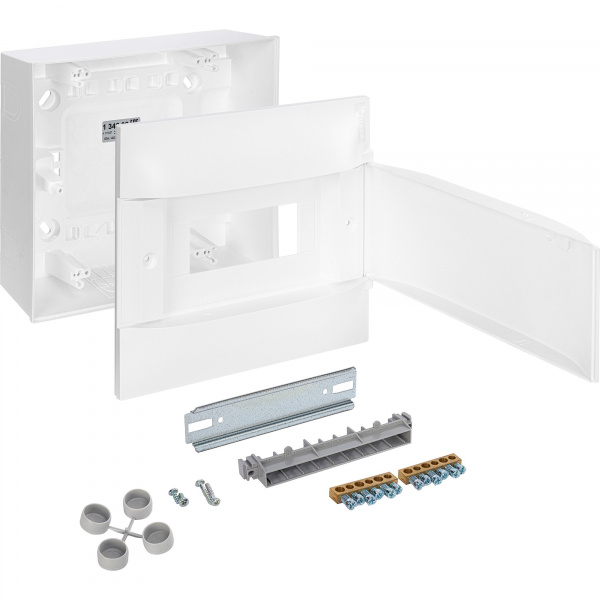 Legrand Practibox S Пластиковый щиток Навесной 1X8 Белая дверь