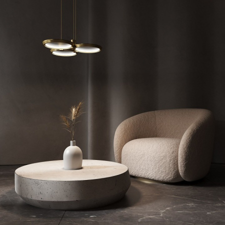 Подвесной светодиодный светильник 90034/3 золото Eurosvet Crespella