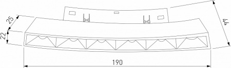 Slim Magnetic Трековый светильник для радиусного шинопровода 6W 4200K Intenso чёрный ? 1200мм 85185/01 Elektrostandard Slim Magnetic a066513