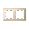 Systeme Electric AtlasDesign Air Бежевый/дымчатый белый Рамка 2-ая
