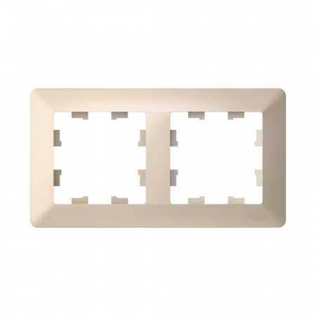 Systeme Electric AtlasDesign Air Бежевый/дымчатый белый Рамка 2-ая