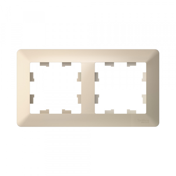 Systeme Electric AtlasDesign Air Бежевый/дымчатый белый Рамка 2-ая