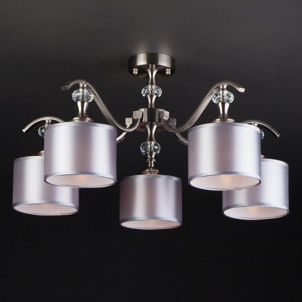 Потолочная люстра 60070/5 сатин-никель Eurosvet Ofelia Потолочная люстра 60070/5 сатин-никель Eurosvet Ofelia