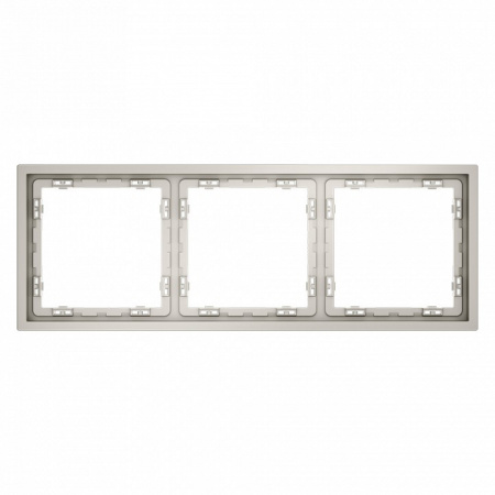 Рамка пластиковая VOLTUM S70 на 3 поста, (кашемир)