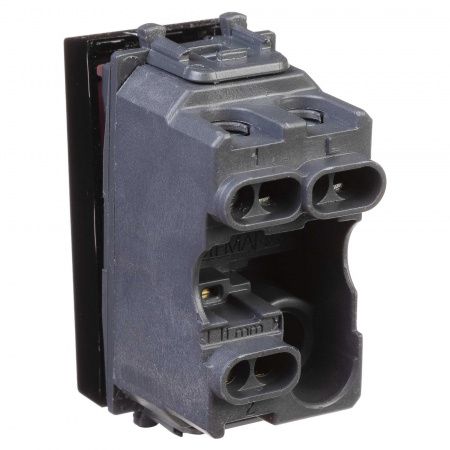 DKC Avanti Черный квадрат Переключатель 16A 1 модуль