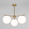Потолочный светильник со стеклянными плафонами 60147/3 латунь Eurosvet Marbella