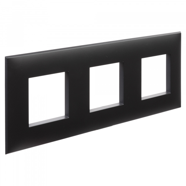 DKC Avanti Черный матовый Рамка 6 модулей