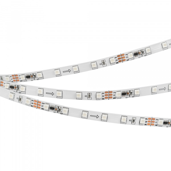 Светодиодная лента Arlight 14,4W/m 72LED/m 3535SMD разноцветная 5M SPI-F72-7mm 24V RGB-PX6 030195(2)