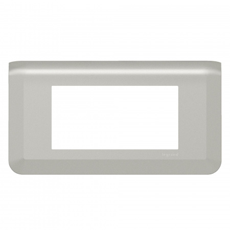 Legrand Mosaiс Рамка - Программа Mosaic - 4 модуля - алюминий