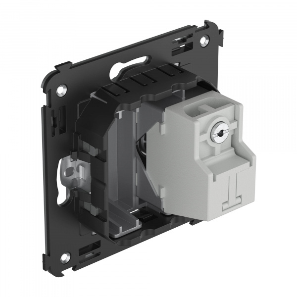 DKC Avanti Закаленная сталь Розетка TV проходная в стену