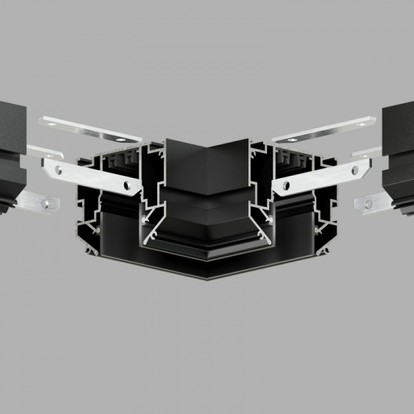 TR2026-BK Угловой элемент 90° трека SMART ONE, алюминий, черный
