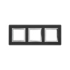 DKC Avanti Черный Алюминий Рамка 6 модулей