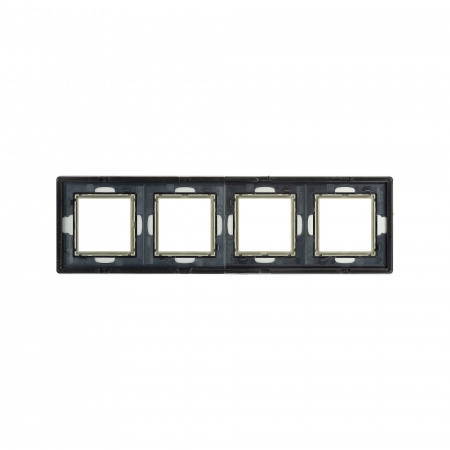 DKC Avanti Серый Алюминий Рамка 8 модулей