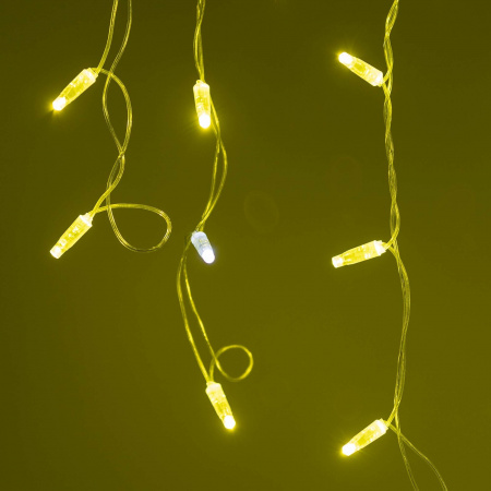 Arlight Светодиодная гирлянда ARD-EDGE-CLASSIC-2400x600-CLEAR-88LED-FLASH Gold (230V, 6W) (Ardecoled, IP65)