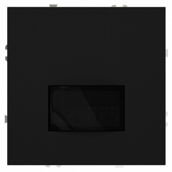 Датчик движения встраиваемый VOLTUM S70, (черный матовый)